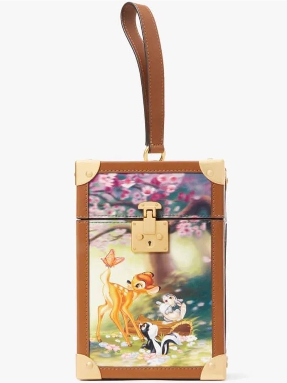 Kate Spade X Disney Bambi 3D Trunk Printed PVC Top Handle Clutch Handbag